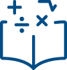 书和数学符号图标